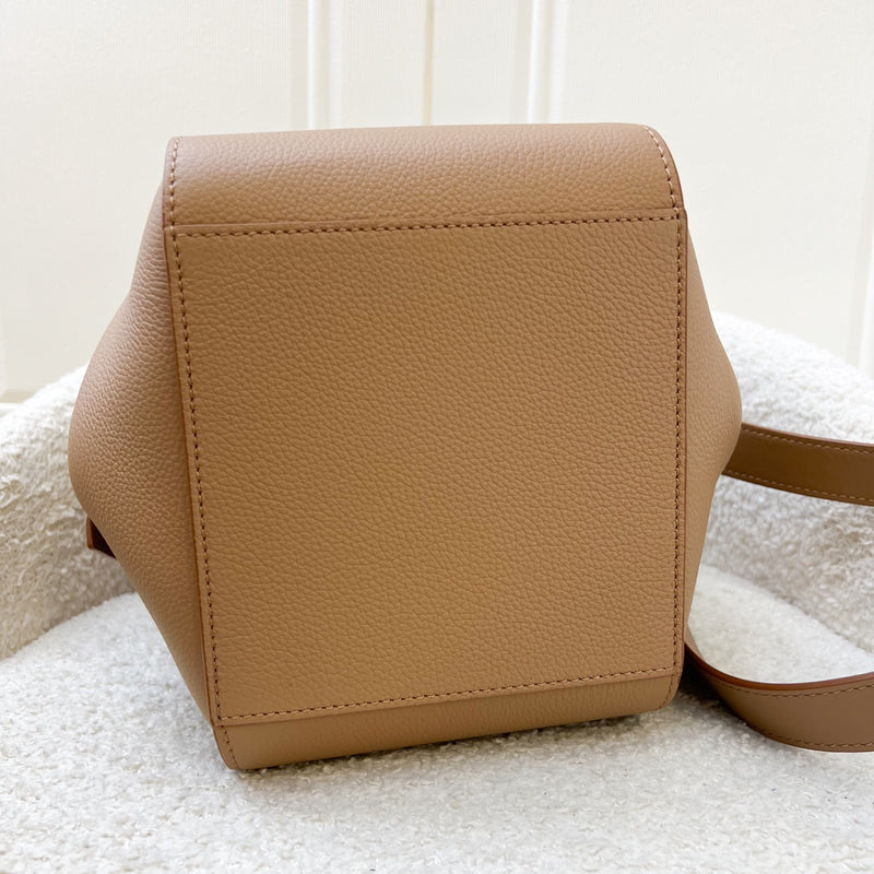 Loewe Compact Hammock Bag in Toffee Soft Grained Calfskin and GHW