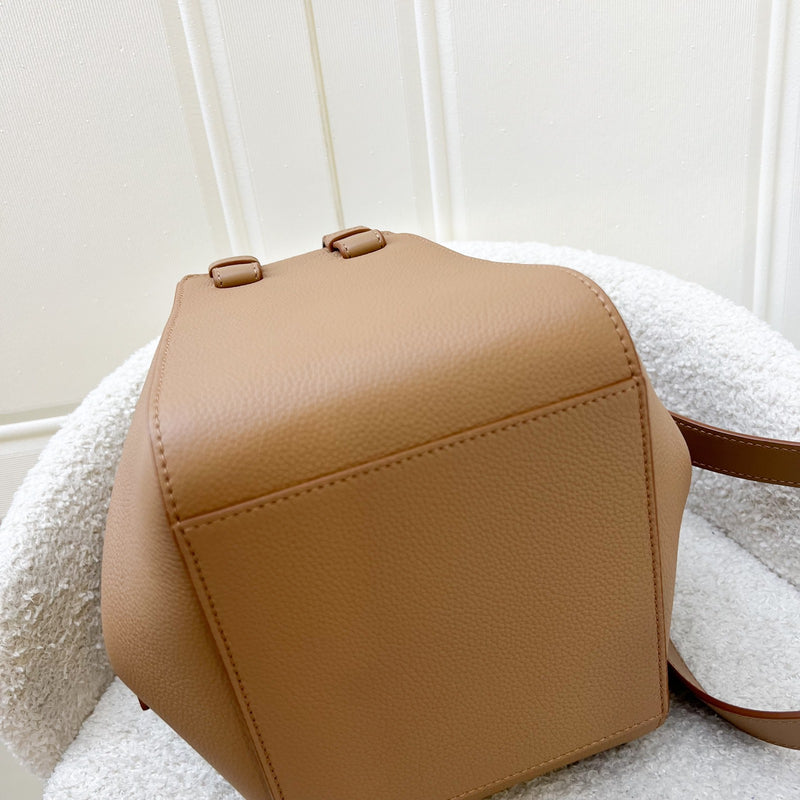 Loewe Compact Hammock Bag in Toffee Soft Grained Calfskin and GHW