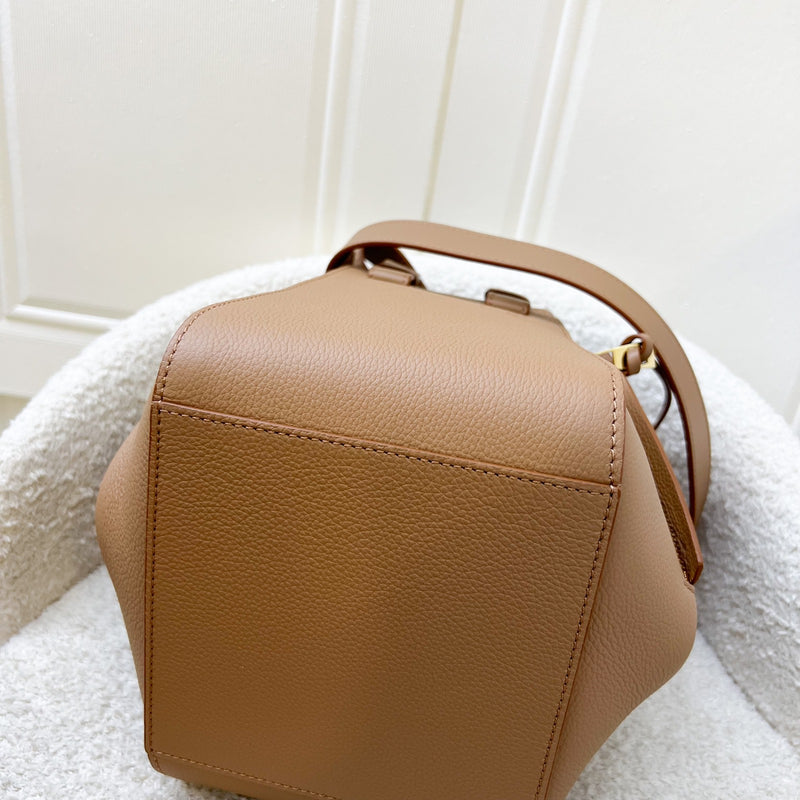 Loewe Compact Hammock Bag in Toffee Soft Grained Calfskin and GHW