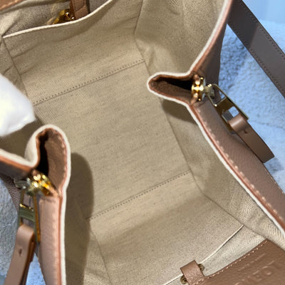 Loewe Compact Hammock Bag in Toffee Soft Grained Calfskin and GHW