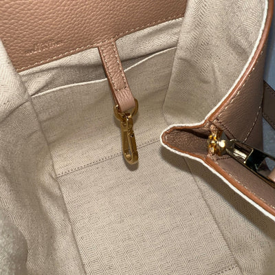 Loewe Compact Hammock Bag in Toffee Soft Grained Calfskin and GHW