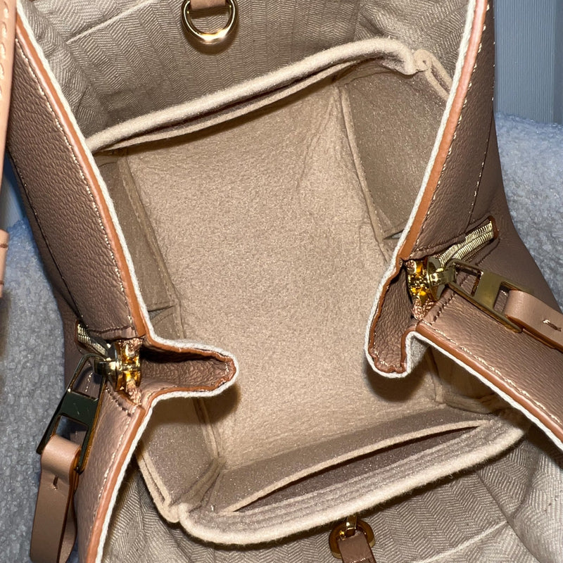 Loewe Compact Hammock Bag in Toffee Soft Grained Calfskin and GHW