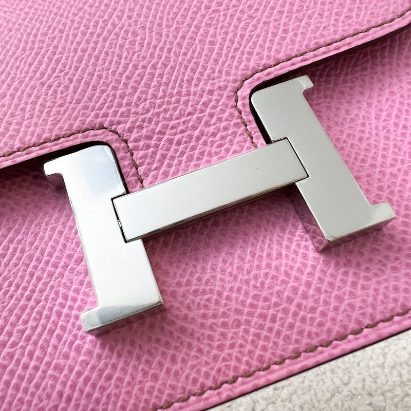 Hermes Constance Slim Wallet in Bubblegum Pink Epsom Leather PHW