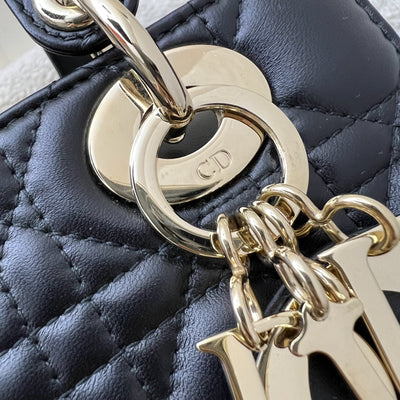 Dior Lady Dior My ABCDior Small Bag in Black Lambskin and LGHW (Model: M0538OCAL, Colour: M900)