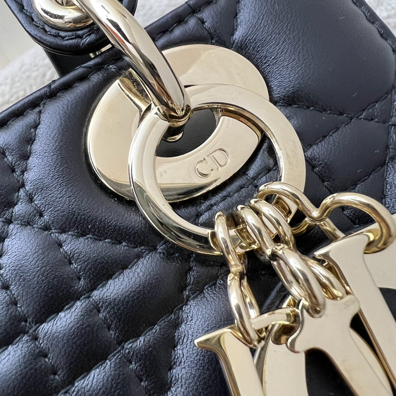 Dior Lady Dior My ABCDior Small Bag in Black Lambskin and LGHW (Model: M0538OCAL, Colour: M900)