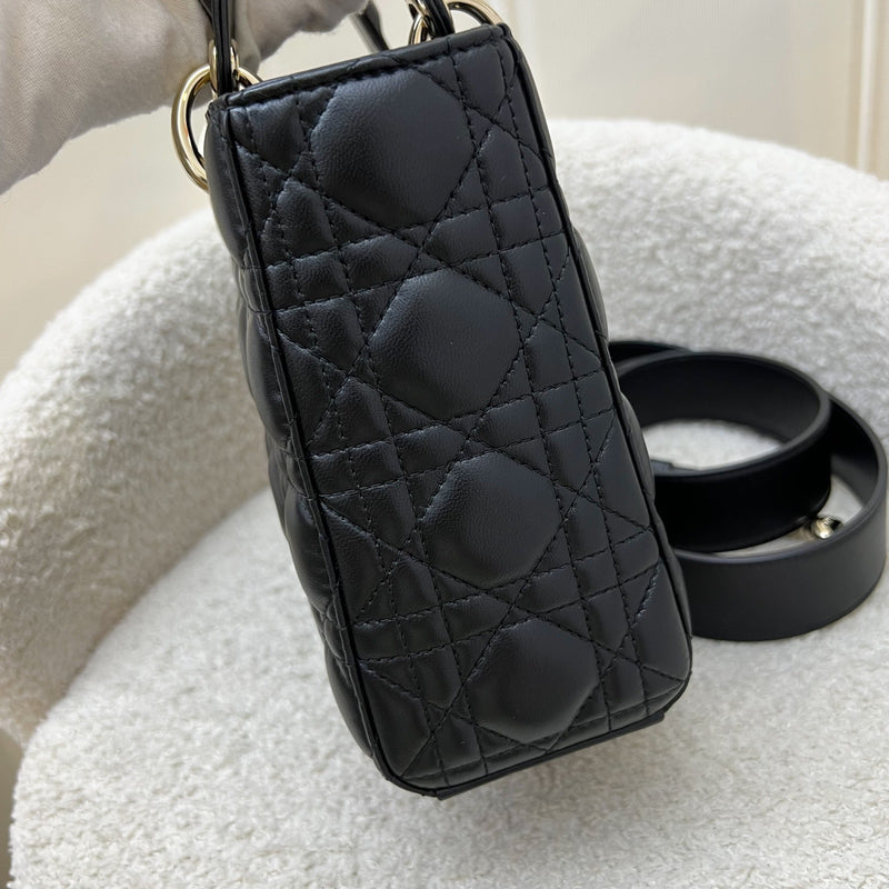 Dior Lady Dior My ABCDior Small Bag in Black Lambskin and LGHW (Model: M0538OCAL, Colour: M900)