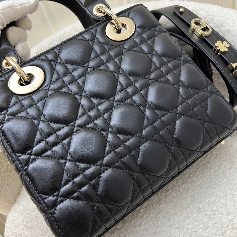 Dior Lady Dior My ABCDior Small Bag in Black Lambskin and LGHW (Model: M0538OCAL, Colour: M900)