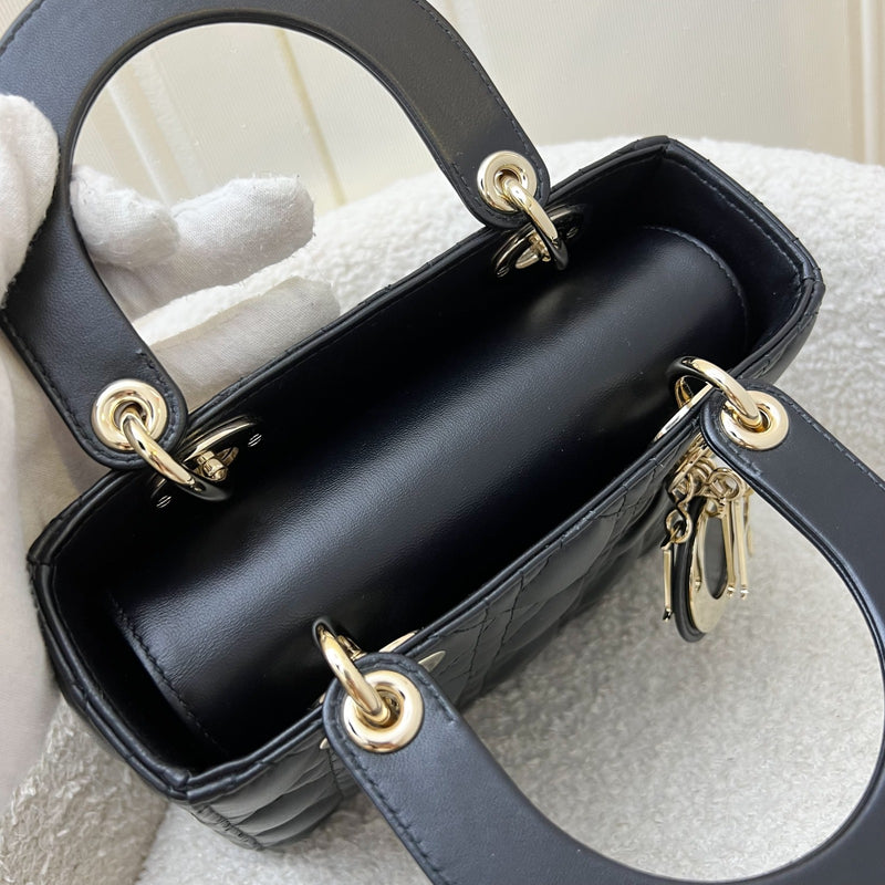 Dior Lady Dior My ABCDior Small Bag in Black Lambskin and LGHW (Model: M0538OCAL, Colour: M900)