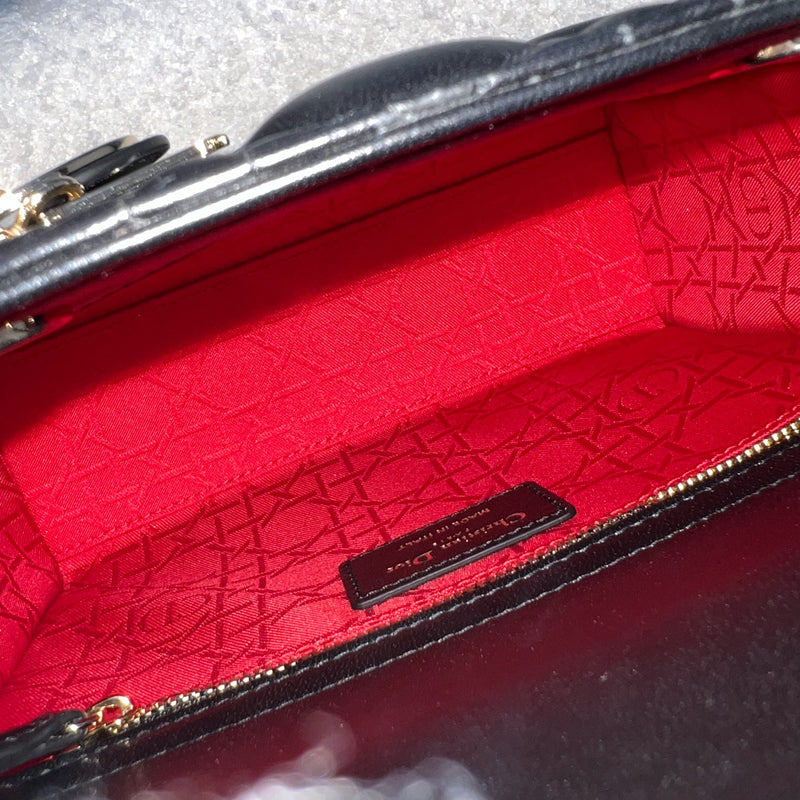 Dior Lady Dior My ABCDior Small Bag in Black Lambskin and LGHW (Model: M0538OCAL, Colour: M900)