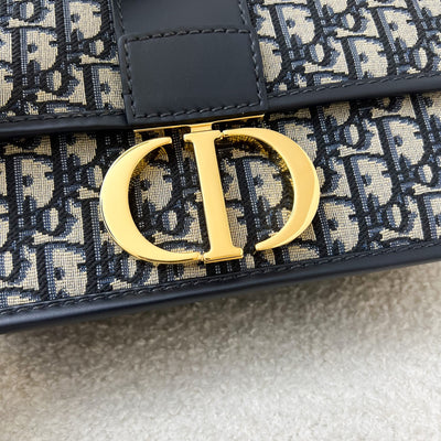 Dior 30 Montaigne Chain Flap Bag in Oblique Canvas and GHW