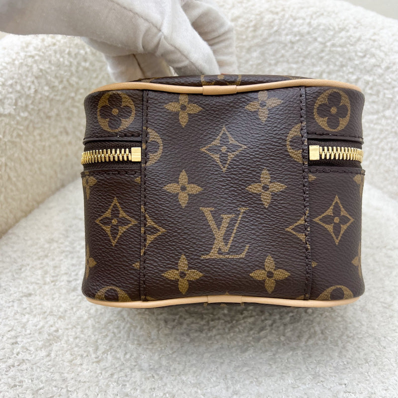 LV Nano Nice in Monogram Canvas and GHW