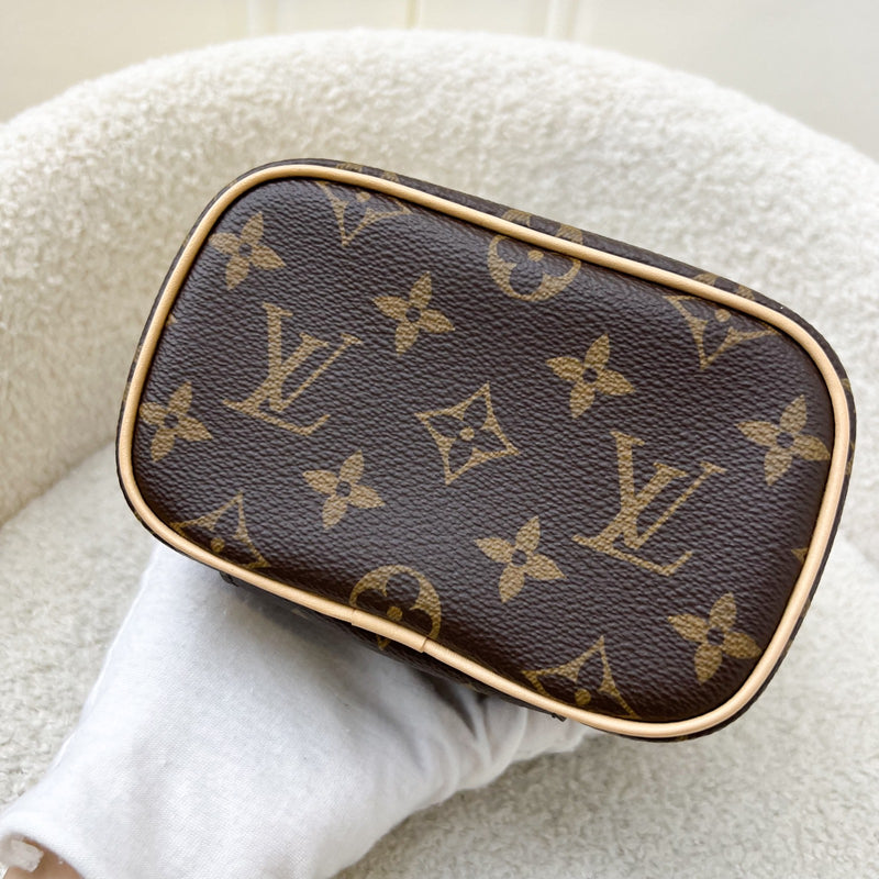 LV Nano Nice in Monogram Canvas and GHW