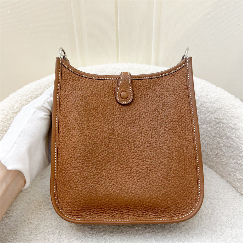 Hermes Mini Evelyne TPM in Gold Clemence Leather and PHW