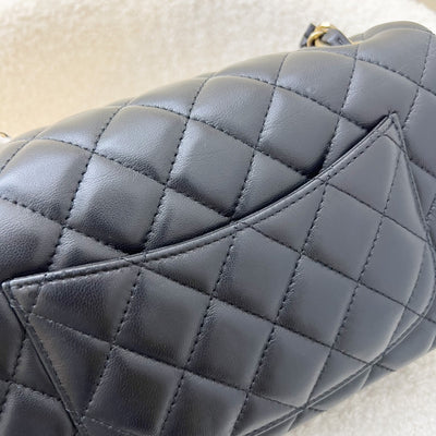 Chanel Classic Mini Rectangle Flap in Black Lambskin and AGHW