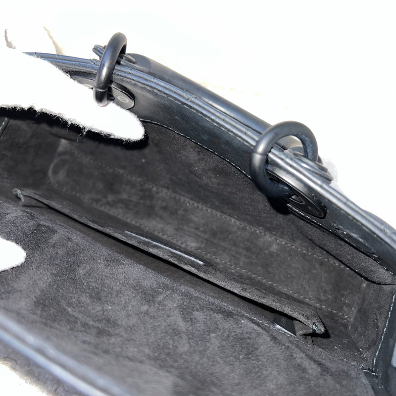 Dior Small Lady D-Joy Bag in Black Ultramatte Cannage Calfskin and Black HW (Model: M0613SLOI)
