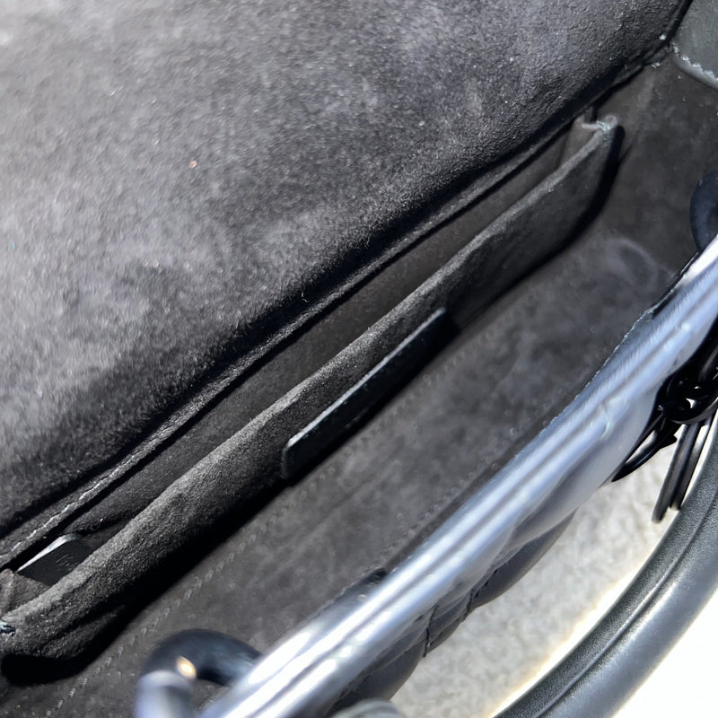 Dior Small Lady D-Joy Bag in Black Ultramatte Cannage Calfskin and Black HW (Model: M0613SLOI)