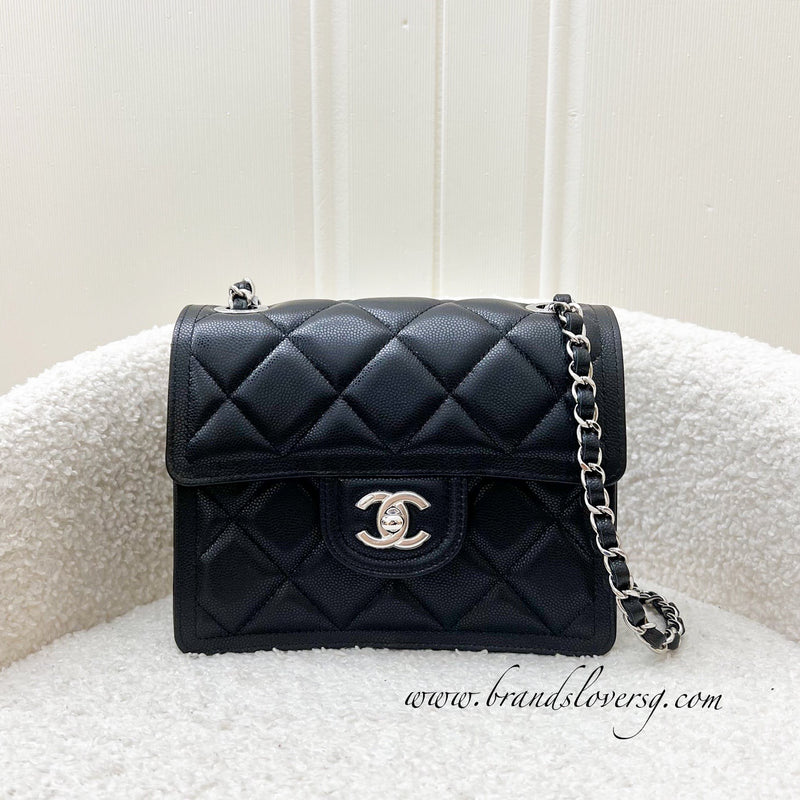 Chanel 23K Sweet Classic Mini Flap in Black Caviar and SHW