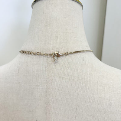 Chanel 25B Star Pendent Necklace with Diamantés in Light Gold HW (Model: ABG292)