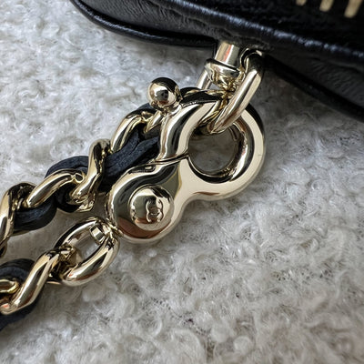 [Below Retail Deal!] Chanel 25B Mini Heart Bag Charm in Black Lambskin and GHW (Model: AP4838)