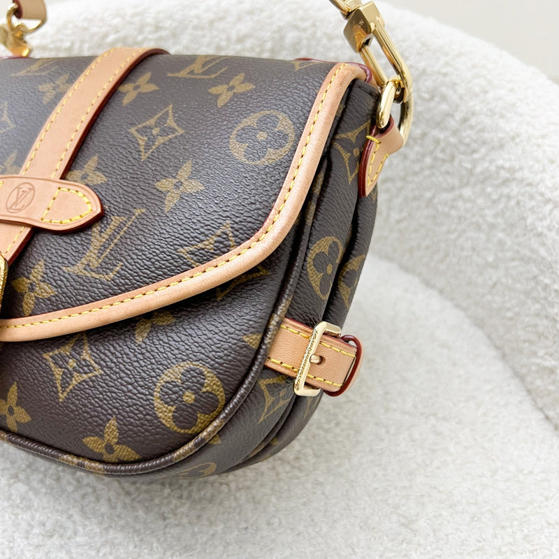 LV Saumur BB in Monogram Canvas and GHW (Model: M46740)