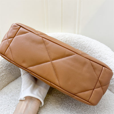 Chanel 19 Small Flap in 22S Caramel Lambskin 3-tone HW