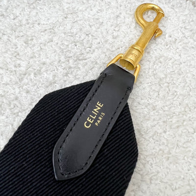 Celine Long Strap in Wool with Celine Jacquard and GHW