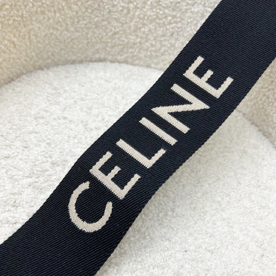 Celine Long Strap in Wool with Celine Jacquard and GHW