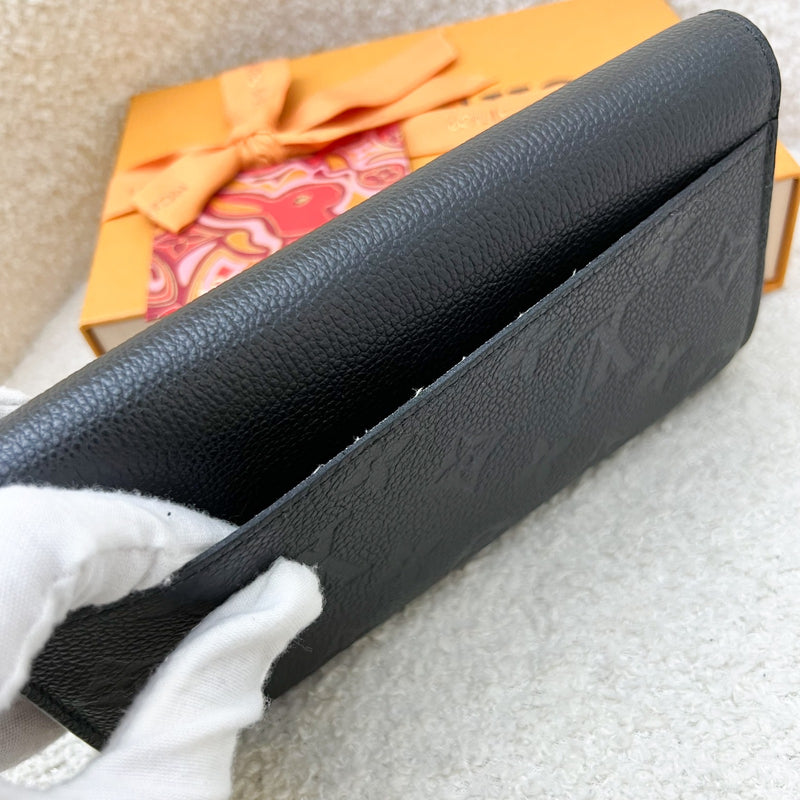 LV Sarah Long Wallet in Black Empreinte Leather and GHW