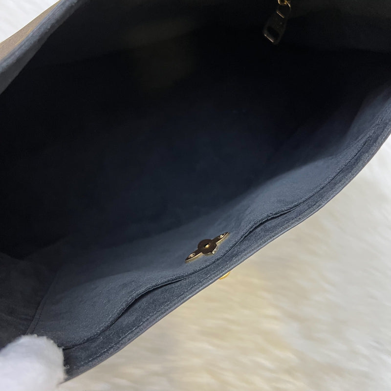 LV Flower Hobo Bag in Monogram Canvas, Black Leather and GHW