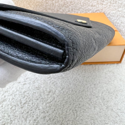 LV Sarah Long Wallet in Black Empreinte Leather and GHW