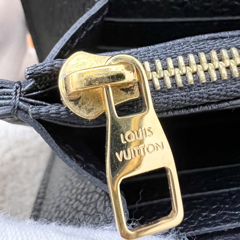 LV Sarah Long Wallet in Black Empreinte Leather and GHW