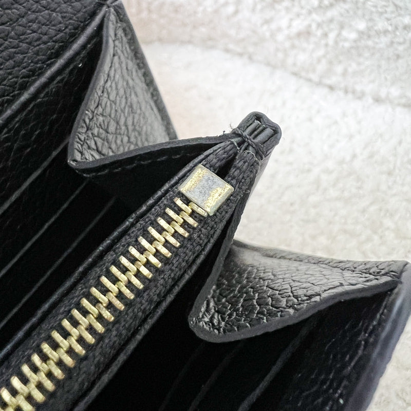 LV Sarah Long Wallet in Black Empreinte Leather and GHW