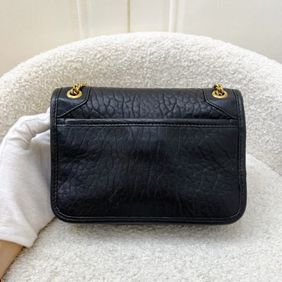 Saint Laurent Niki Mini Flap in Grained Lambskin and AGHW