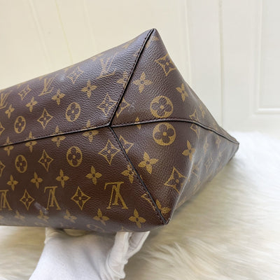 LV Flower Hobo Bag in Monogram Canvas, Black Leather and GHW