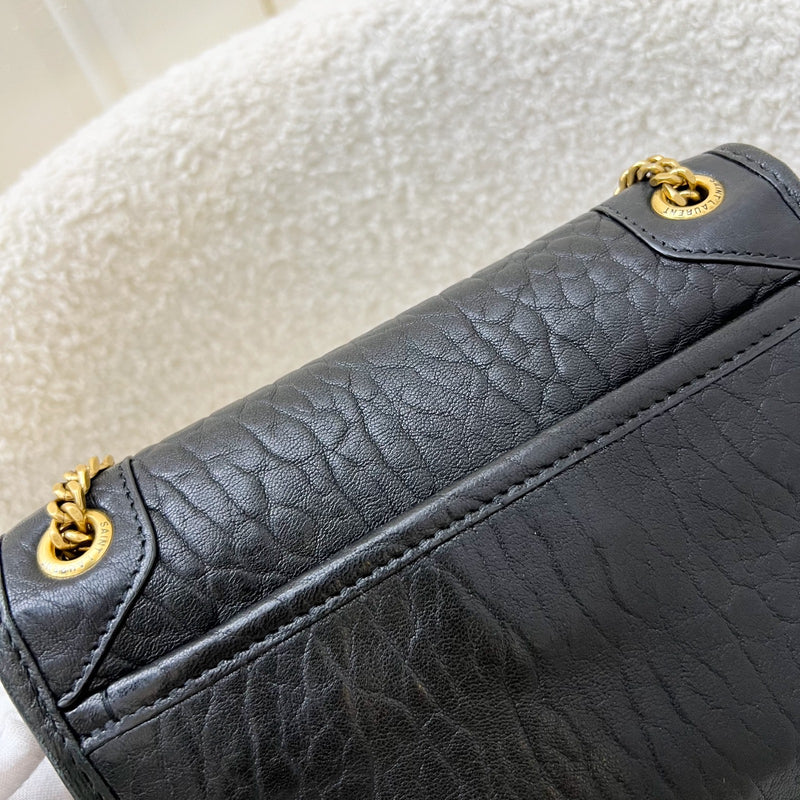 Saint Laurent Niki Mini Flap in Grained Lambskin and AGHW