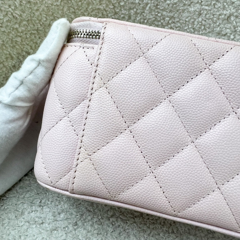 Chanel Small Classic Vanity in 22S Pink Caviar and LGHW (Model: AP1341)