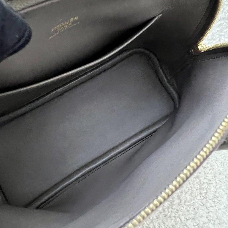 Hermes Bolide 1923 Mini in Gris Etain Evercolor Leather and GHW