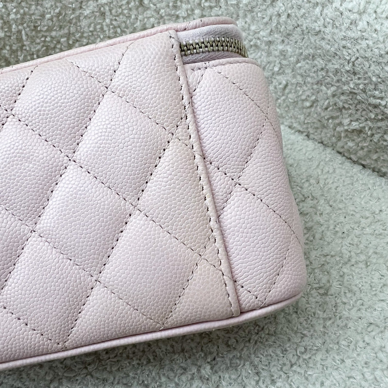 Chanel Small Classic Vanity in 22S Pink Caviar and LGHW (Model: AP1341)