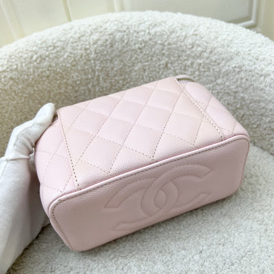 Chanel Small Classic Vanity in 22S Pink Caviar and LGHW (Model: AP1341)