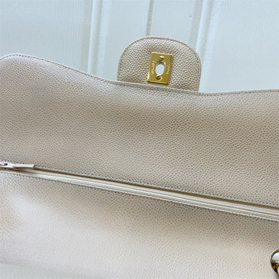 Chanel Jumbo Classic Flap DF in Beige Caviar and GHW