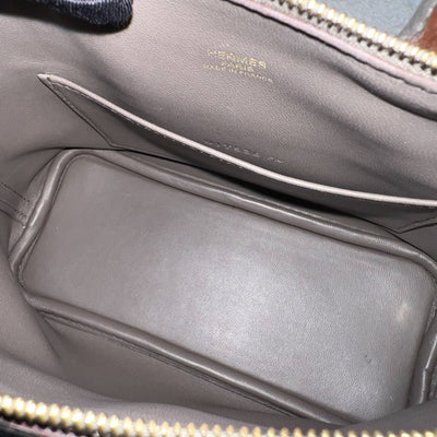 Hermes Bolide 1923 Mini in Gris Etain Evercolor Leather and GHW