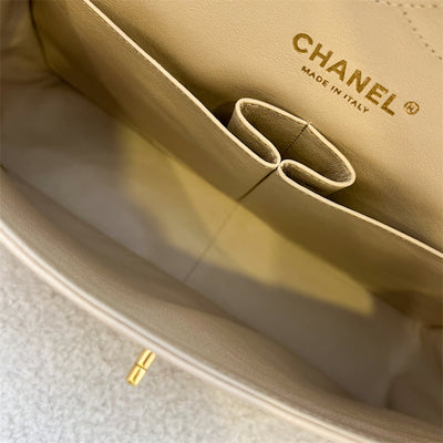 Chanel Jumbo Classic Flap DF in Beige Caviar and GHW