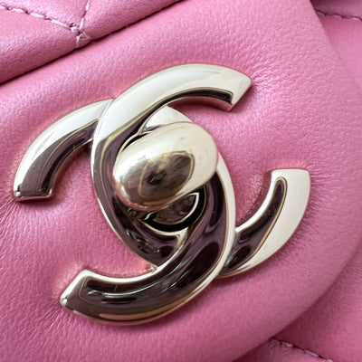 Chanel Small Classic Flap CF in 21A Light Pink Lambskin and LGHW