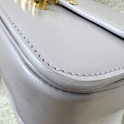 Celine Teen Triomphe Flap Bag in Light Lilac Shiny Calfskin and GHW (Model: 188423BF4.32LA)