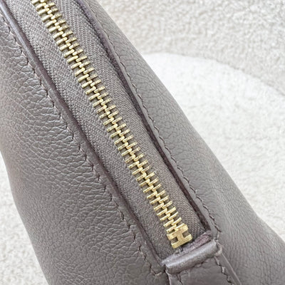 Hermes Bolide 1923 Mini in Gris Etain Evercolor Leather and GHW
