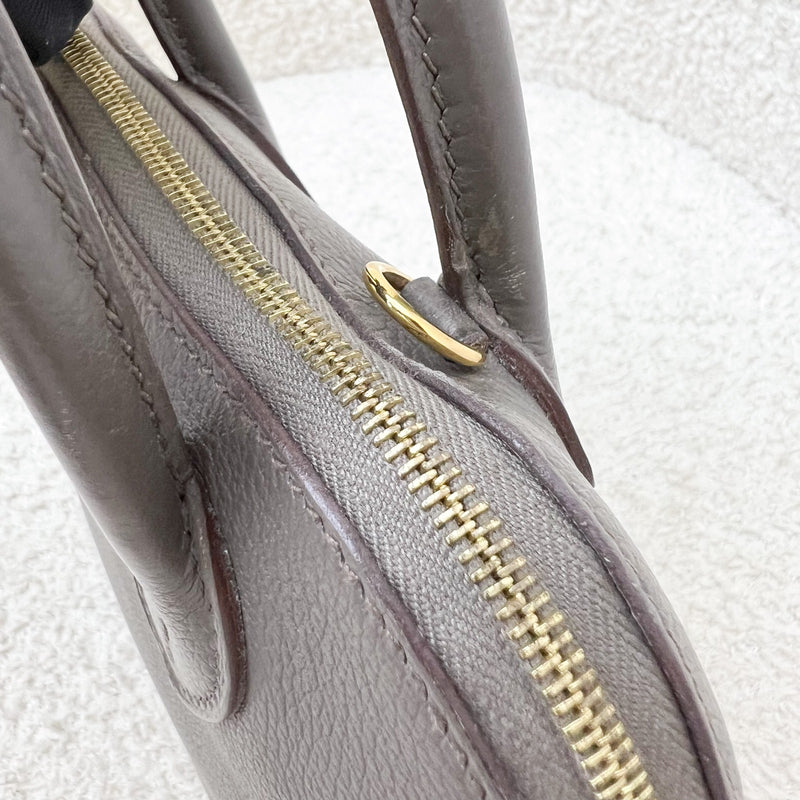 Hermes Bolide 1923 Mini in Gris Etain Evercolor Leather and GHW