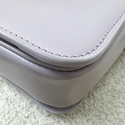 Celine Teen Triomphe Flap Bag in Light Lilac Shiny Calfskin and GHW (Model: 188423BF4.32LA)