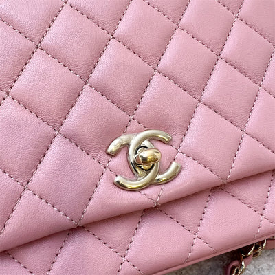 Chanel Citizen Chic Top Handle Small Flap in Pink Lambskin LGHW