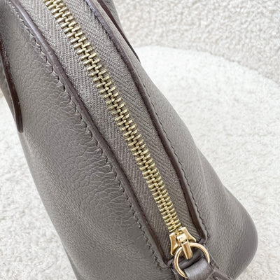Hermes Bolide 1923 Mini in Gris Etain Evercolor Leather and GHW