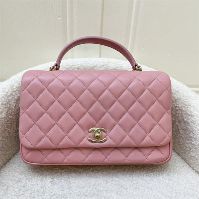 Chanel Citizen Chic Top Handle Small Flap in Pink Lambskin LGHW